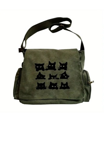 Touz Moda Cute Cats Printed Unisex Messenger Bag