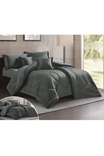 smart home Double-sided bedspread (velvet & fur side),Filled bedspread, Premium 6-piece duvet set, 250x230cm