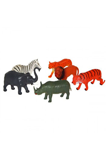 Brimarex Set of 6 wild animal figurines, Wild animals