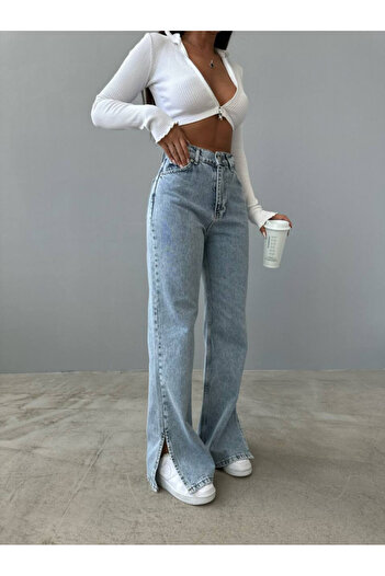 ADAMODA.RO Flared jeans with side slits