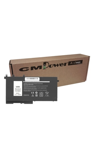 CM POWER Laptop battery compatible with Dell Latitude E5280, E5480, E5580 93FTF 3VC9Y D4CMT