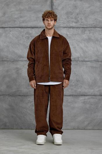 NOMARC Brown Nmrc Oversize Velvet Suit