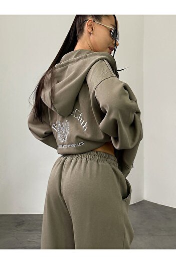 TAYT VEGAS Embroidered Full Cotton Tracksuit Set