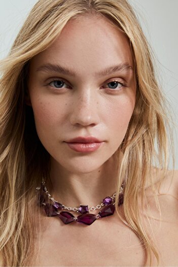 Stradivarius Set of 2 beading necklaces