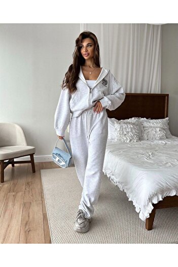 TAYT VEGAS Embroidered Full Cotton Tracksuit Set