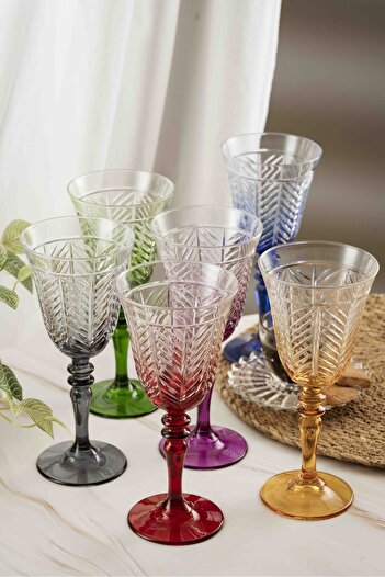 crystalhome 6-Piece Coffee Side Water Glass Set