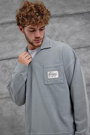 NOMARC Gray Nmrc Washable Oversize Suit with Pocket Detail
