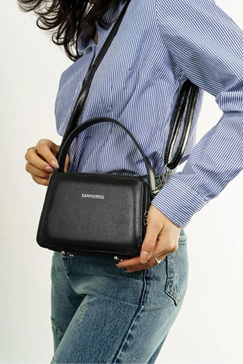 Sanmorris Women's Black Crossbody Hand & Shoulder Bag