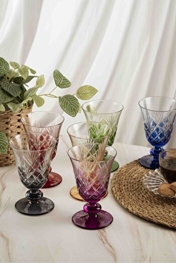 crystalhome Set of 6 Coffee Side Water Glasses