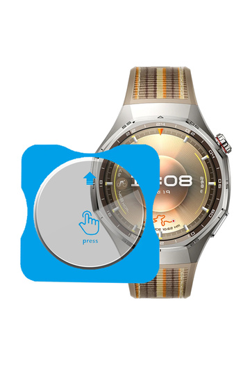 Sneezy Huawei Watch Gt6 Pro 46mm Compatible Tempered Glass Screen Protector with Easy Installation Tool