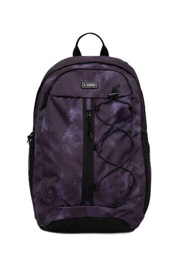 Converse Classic Unisex Sports Backpack - Spacious Violet Tie Dye with Laptop Sleeve, Pockets