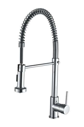 Dime Pull-Out Kitchen Mixer with Durable and Modern Chrome Design