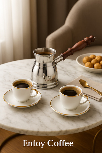 ALSAIF Stainless steel pot with elegant wooden handle