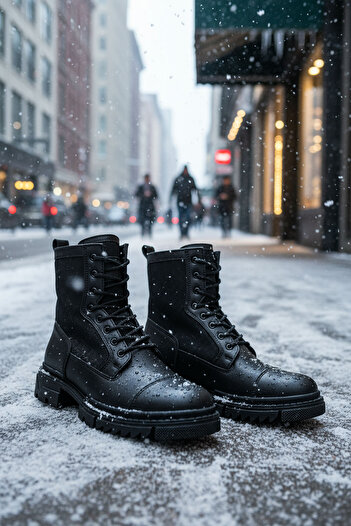 Deri De Luxe Men's Black Boots