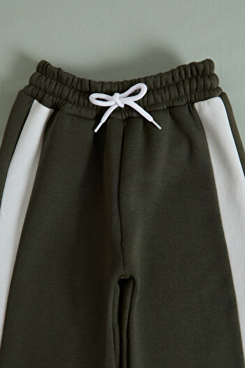 Fulla Moda 3 Threaded Girls' Sweatpants with Side Stripes and Elastic Waist