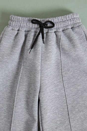 Fulla Moda 3 Thread Çima Stitched Girls' Palazzo Sweatpants