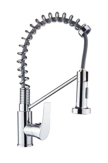 Dime Durable and Elegant Chrome Pull-Out Kitchen Mixer Tap