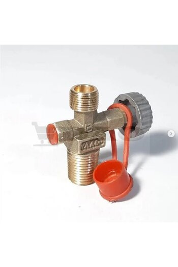 DAO Travel Bottle Valve Poland, 3/8 Left Thread, Brass, Protective Cap