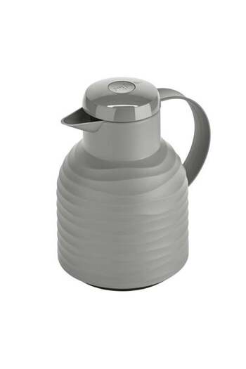 emsa Samba Thermal Jug, Wave Qp, 1 Liter, Stone Gray