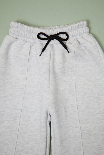 Fulla Moda 3 Thread Çima Stitched Girls' Palazzo Sweatpants