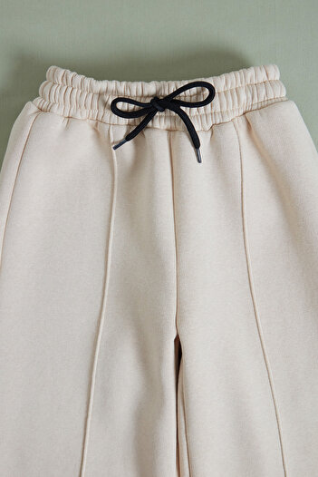 Fulla Moda 3 Thread Çima Stitched Girls' Palazzo Sweatpants