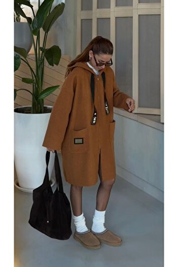 MADAME MELEK Dance and Groove Buklet Coat Hooded Coat Jacket Cardigan