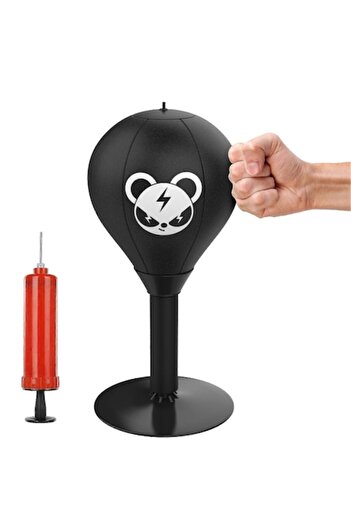 dalimag Desk Boxing Bag with Suction, 40cm, 17.7cm, PU Material