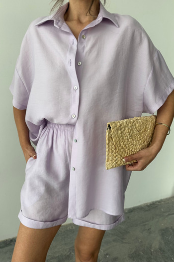 Wear Up Shirt - Shorts Set - Lilac
