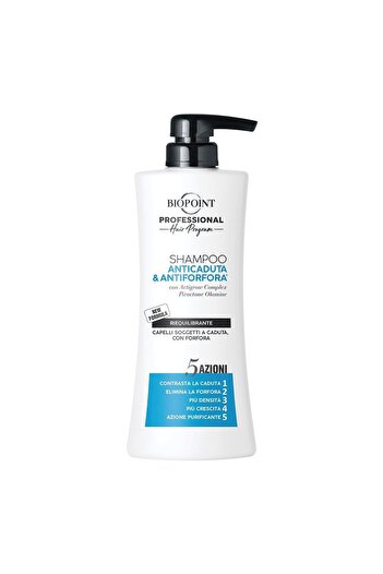 BIOPOINT Professional Shampoo against hair loss and dandruff Anticaduta Riequilibrante, 400ml