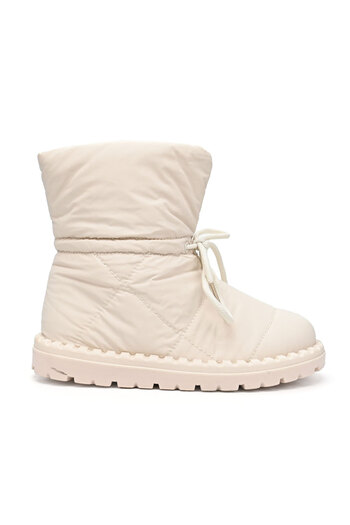 Tmall Women's boots, made of faux fur with fur lining, CD1032, beige