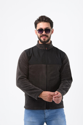 VİZYON İKRA Cold and Wind Resistant Printing Applicable Unisex Softshell Workwear Firm Fleece