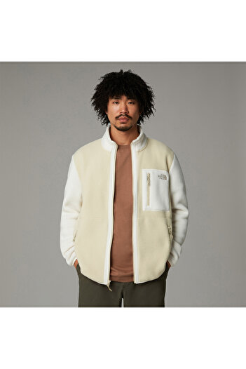 THE NORTH FACE Men's Yumiori Cream Zippered Fleece Jacket