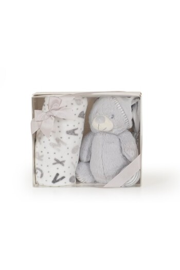 Cangaroo Set blanket for children with toy Bear Gray 90/75 cm