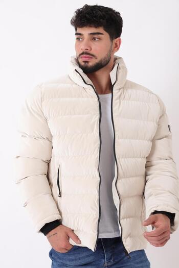 Stilkombin Pocket Detail Stand Collar Embroidered Nova Winter Coat Pldp 3012_50463