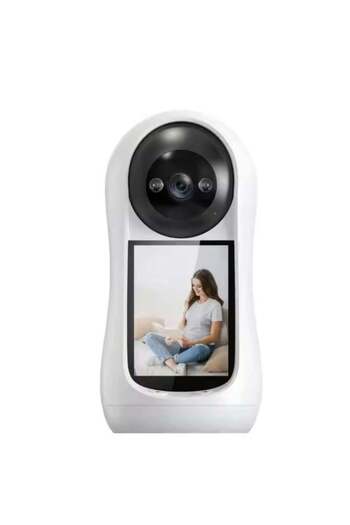 Generic 2MP Smart Wi-Fi Baby Monitor 2.8" Screen Video Calling 2-Way Intercom Security Cam