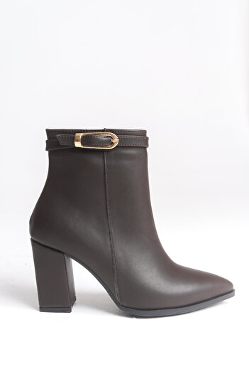 Shoesers Γυναικείες μπότες με μεσαίο τακούνι με λεπτομέρεια με φερμουάρ και μυτερή μύτη