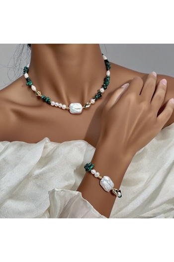 SIC MODA Natural Stone Necklace 6127