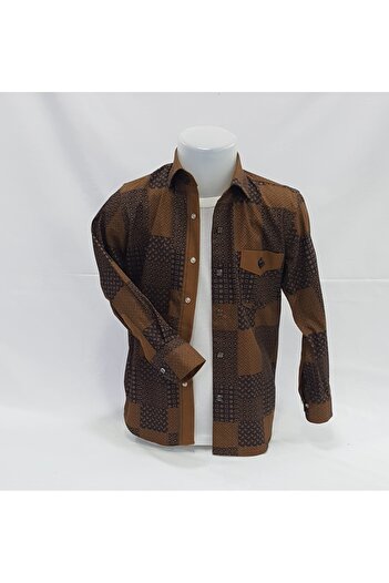 Louis Fabel New Season Long Sleeve Checkered Boys' Shirt
