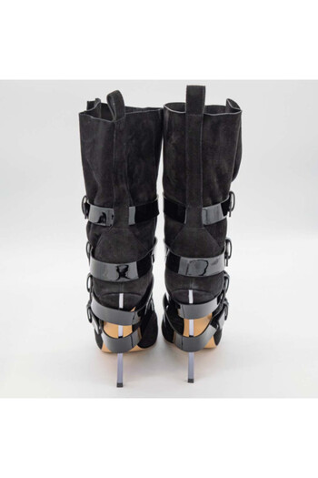 Casadei Elegant Boots - Black Suede