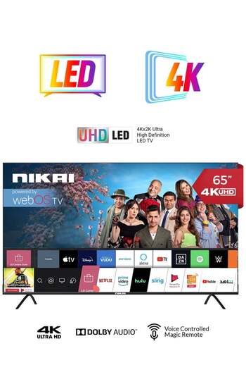 Nikai 65 Inch UHD LED WebOS Smart TV Platinum Series