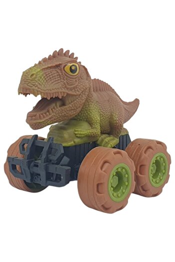 Birlik Oyuncak Friction Dinosaur Cars 12 cm - H-20 - Stegosaurus - Brown