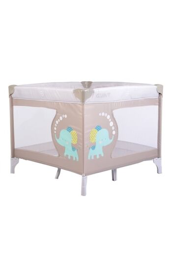 NOVOKIDS Portable Indoor and Outdoor Playpen NOVOKIDS™ Little Giant, Foldable, Gray Elephant Model