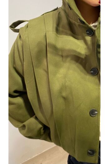 G LUNA Stand Collar Epaulette Jacket