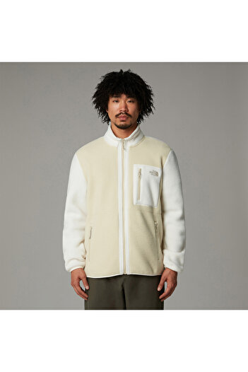 THE NORTH FACE Men's Yumiori Cream Zippered Fleece Jacket