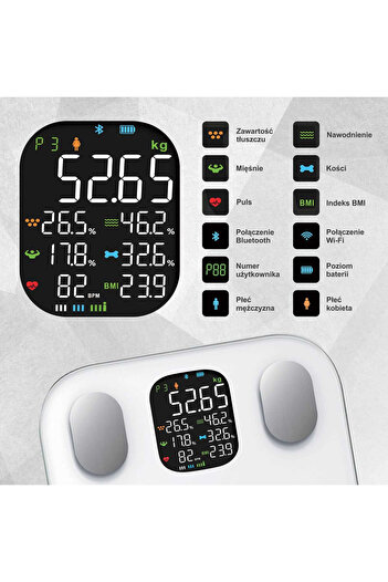 Other SMART IOS ANDROID ANALYTICAL BATHROOM SCALE KLAUSBERG KB-7855