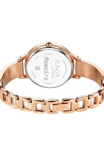 Titan Women's Analog White Dial Watch - 2754WM01