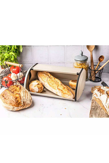 Other KINGHOFF KH-1866 STEEL BREAD BOX beige