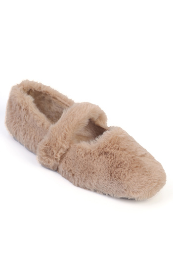 Capone Outfitters Nonah Fur Women's Ballet Flats