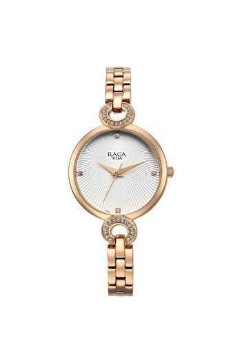 Titan Women's Analog White Dial Watch - 95278WM01