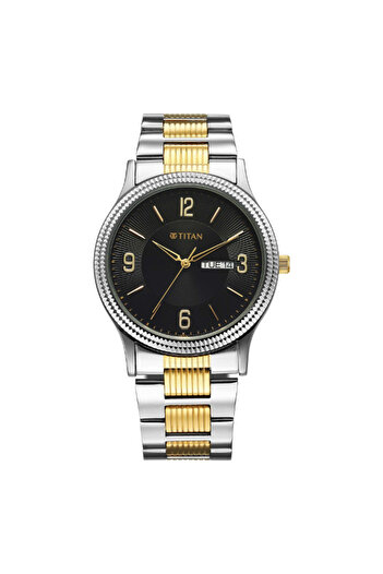 Titan Men's Analog Black Dial Watch - 1650BM04